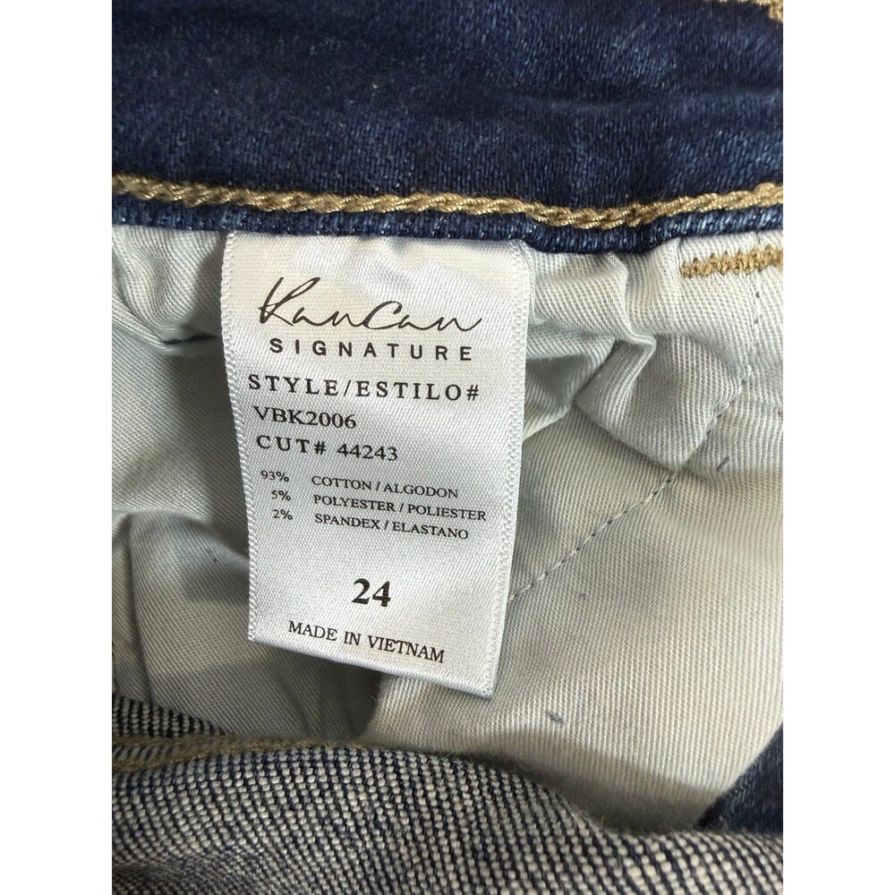 KanCan Jean Shorts Kurvy Mid-Rise Size 24 Inseam 3” NWOT - Picture 4 of 4